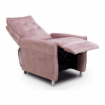 Ανακλινόμενη πολυθρόνα Astan Hogar Χαλάρωση Εγχειρίδιο Ροζ Βελούδο