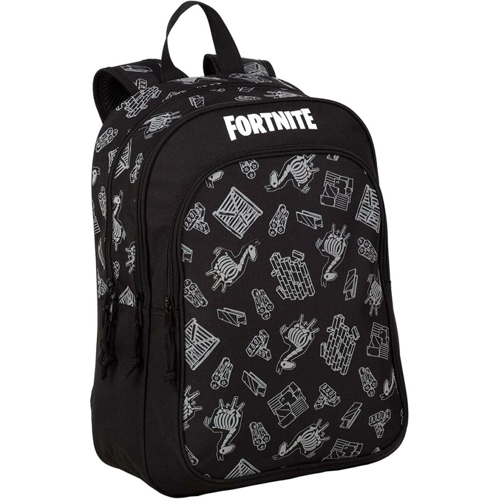 Σχολική Τσάντα με Ρόδες Fortnite Μαύρο (42 X 32 X 20 cm)