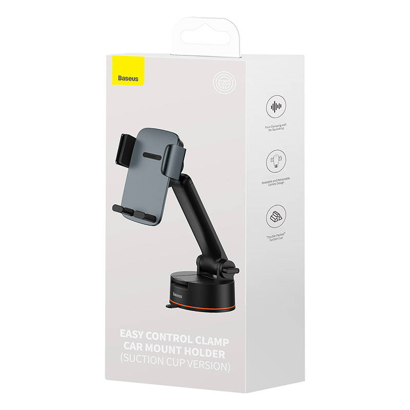 Car Holder Baseus Easy Control Clamp with suction cup (tarnish)