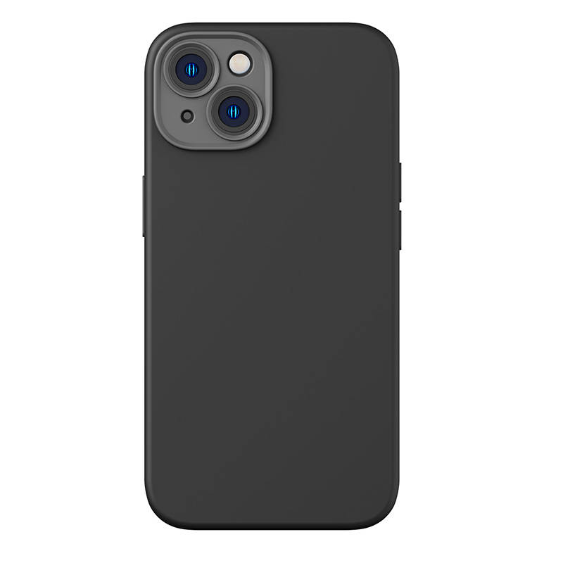 Baseus Liquid Silica Case and Tempered Glass set for iPhone 14 Plus (black)