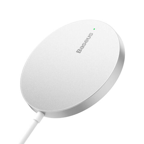 Magnetic Wireless Charger Baseus Simple Mini3 15W (Silver)