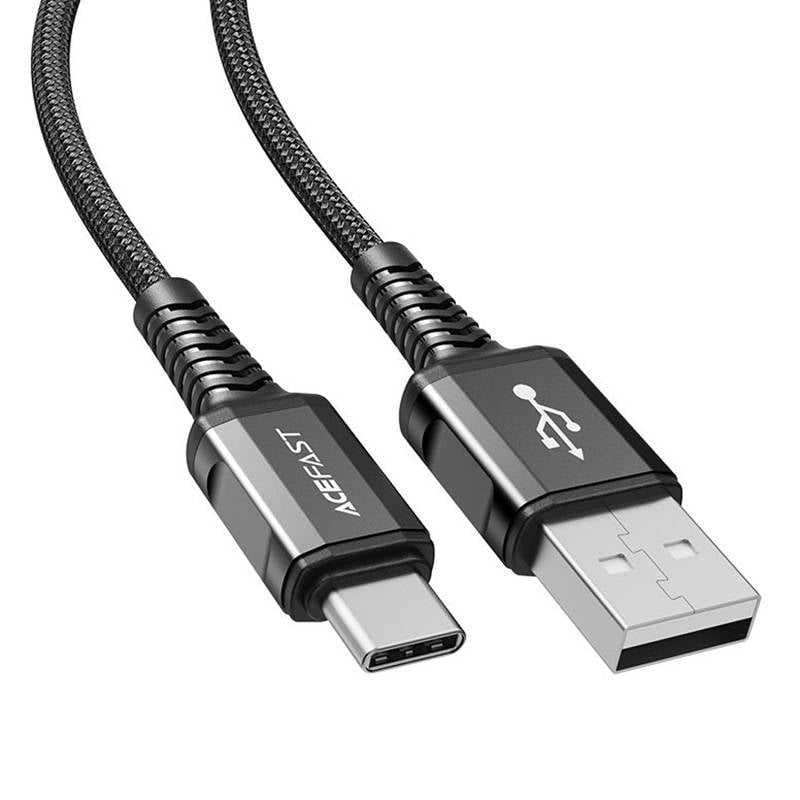 Cable USB do USB-C 1.2m Acefast C1-04  (black)