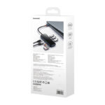 Hub 7in1 Baseus AcmeJoy Series USB-C to 2xUSB 3.0 + HDMI + USB 2.0 + USB-C PD + SD/TF (dark grey)