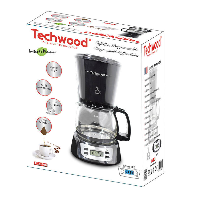 Pour-over coffee maker Techwood  TCA-846 (black)