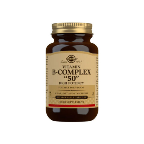 Βιταμίνη B-Complex 50 High Potency Solgar 30163 100 Κάψουλες Κάψουλες λαχανικών