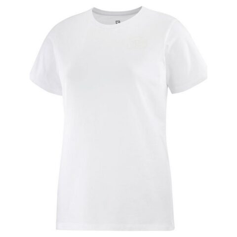 Γυναικεία Μπλούζα με Κοντό Μανίκι Salomon Small Logo Λευκό