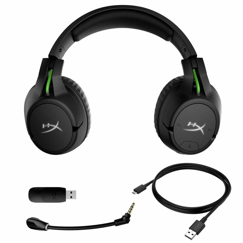 Ακουστικά με Μικρόφωνο για Gaming Hyperx CloudX Flight Μαύρο/Πράσινο