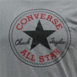Μπλούζα με Κοντό Μανίκι Converse Core Chuck Taylor Patch  Σκούρο γκρίζο