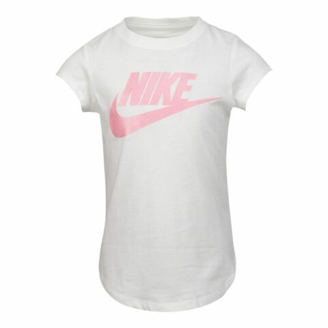 Παιδικό Μπλούζα με Κοντό Μανίκι Nike  Futura SS Λευκό