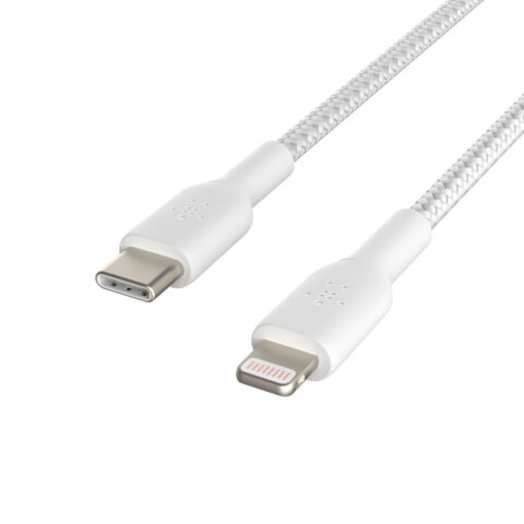 Καλώδιο USB-C σε Lightning Belkin CAA004BT1MWH Λευκό 1 m