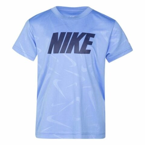 Παιδικό Μπλούζα με Κοντό Μανίκι Nike Swoosh Toss Μπλε