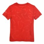 Παιδικό Μπλούζα με Κοντό Μανίκι Nike Swoosh Toss Κόκκινο