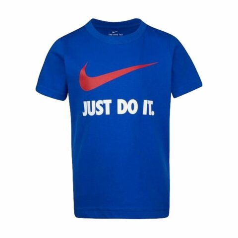 Παιδικό Μπλούζα με Κοντό Μανίκι Nike  NKB Swoosh  Μπλε