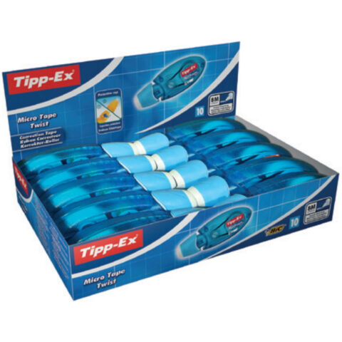 διορθωτική Ταινία TIPP-EX Micro Tape Twist Μπλε Πλαστική ύλη (10 Τεμάχια) (x10)