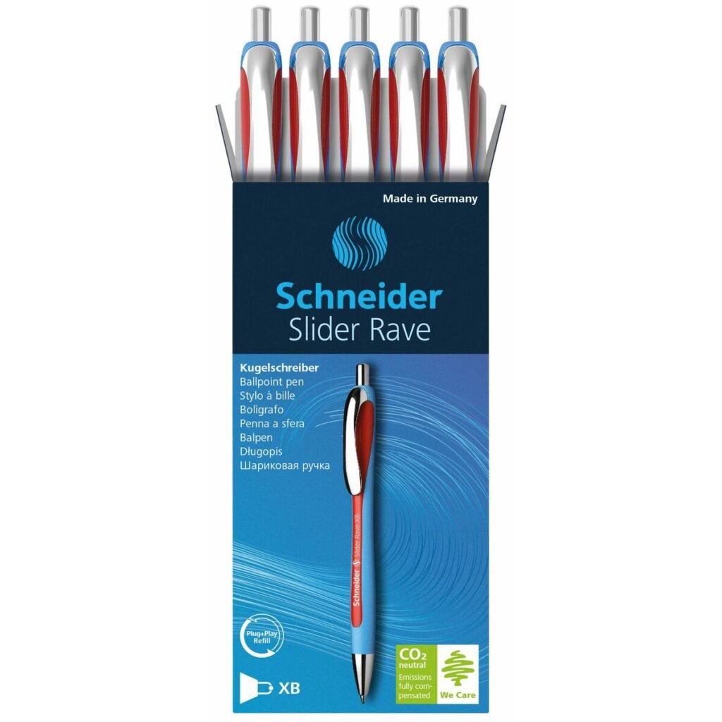 Μολύβι Schneider Slider Rave XB Κόκκινο (5 Τεμάχια)