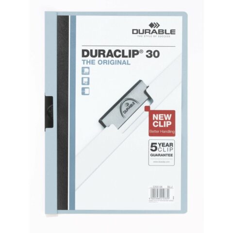 Χαρτοφυλάκιο Φάκελος Durable Duraclip 30 Μπλε Διαφανές A4 25 Τεμάχια