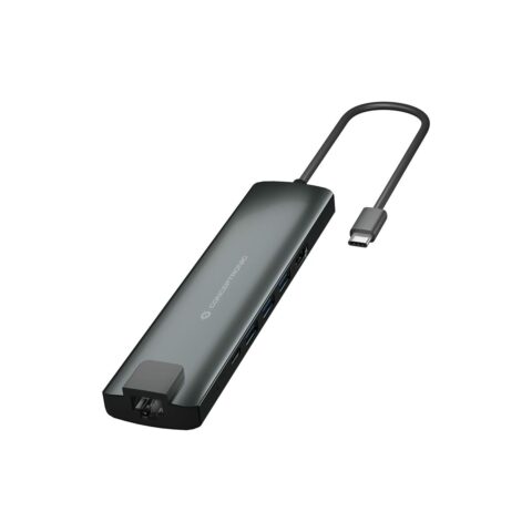 USB Hub Conceptronic DONN06G Γκρι 9 σε 1