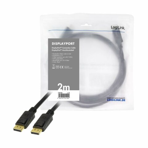 Καλώδιο DisplayPort LogiLink Μαύρο 1 m