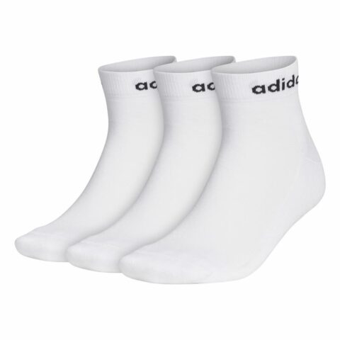 Αθλητικές Κάλτσες Adidas Half-Cushioned 3 ζευγάρια Λευκό