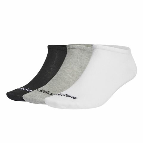 Κάλτσες Αστραγάλου Adidas Low Cut Γκρι Λευκό 3 ζευγάρια Μαύρο
