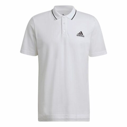 Ανδρική Μπλούζα Polo με Κοντό Μανίκι Adidas Aeroready Essentials Piqué Small Logo Λευκό