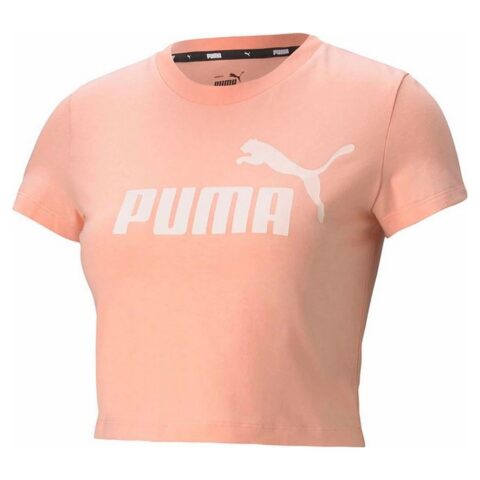 Μπλουζάκι Puma Essentials Slim Logo Ροζ Salmon