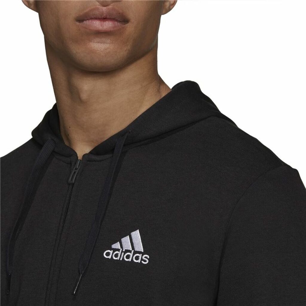 Ανδρικό Aθλητικό Mπουφάν Adidas French Terry Big Logo Μαύρο