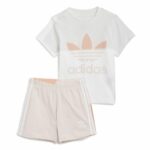 Αθλητικό Σετ για Παιδιά Adidas Trifolio Λευκό