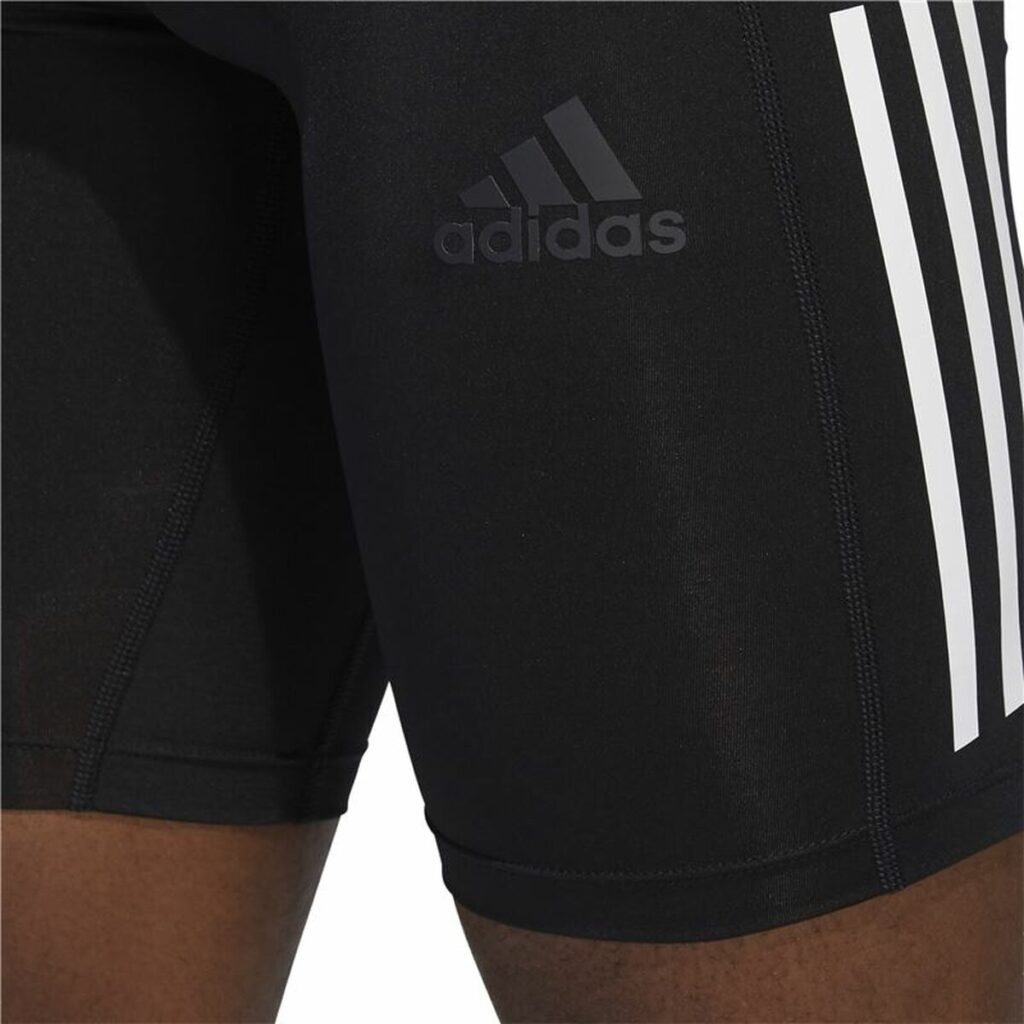 Ανδρικά Aθλητικά Κολάν Adidas  Techfit 3 Stripes Μαύρο