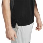 Ανδρική Μπλούζα με Κοντό Μανίκι Reebok Workout Ready Tech Μαύρο