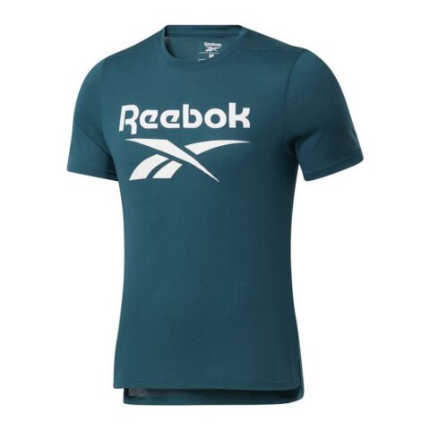Kοντομάνικο Aθλητικό Mπλουζάκι Reebok Workout Ready Μπλε