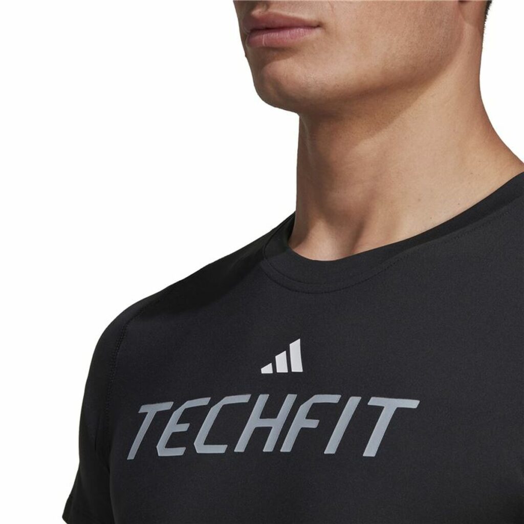 Ανδρική Μπλούζα με Κοντό Μανίκι Adidas Graphic Μαύρο