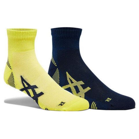 Αθλητικές Κάλτσες Asics Cushioning 2PPK Κίτρινο Σκούρο μπλε