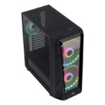 Κουτί Μεσαίου Πύργου Micro ATX/Mini  ITX / ATX Aerocool NIGHTHAWKDUOBK RGB USB 3.0 Ø 20 cm Μαύρο