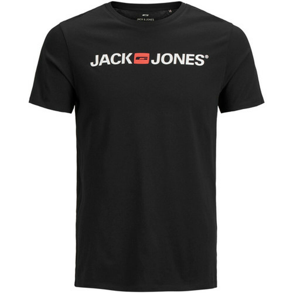 Ανδρική Μπλούζα με Κοντό Μανίκι JJECORP LOGO TEE SS Jack & Jones 12137126 Μαύρο