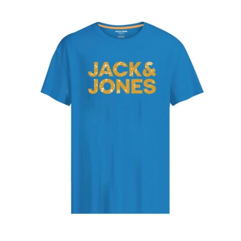 Ανδρική Μπλούζα με Κοντό Μανίκι JJNEON POP TEE SS CREW  Jack & Jones 12221930  Μπλε