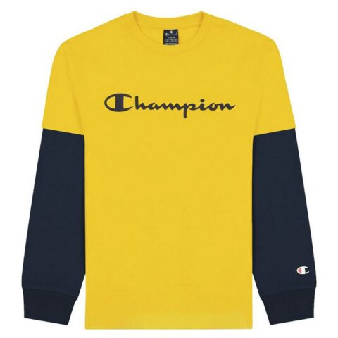 Μπλουζάκι Champion Two Sleeves Κίτρινο