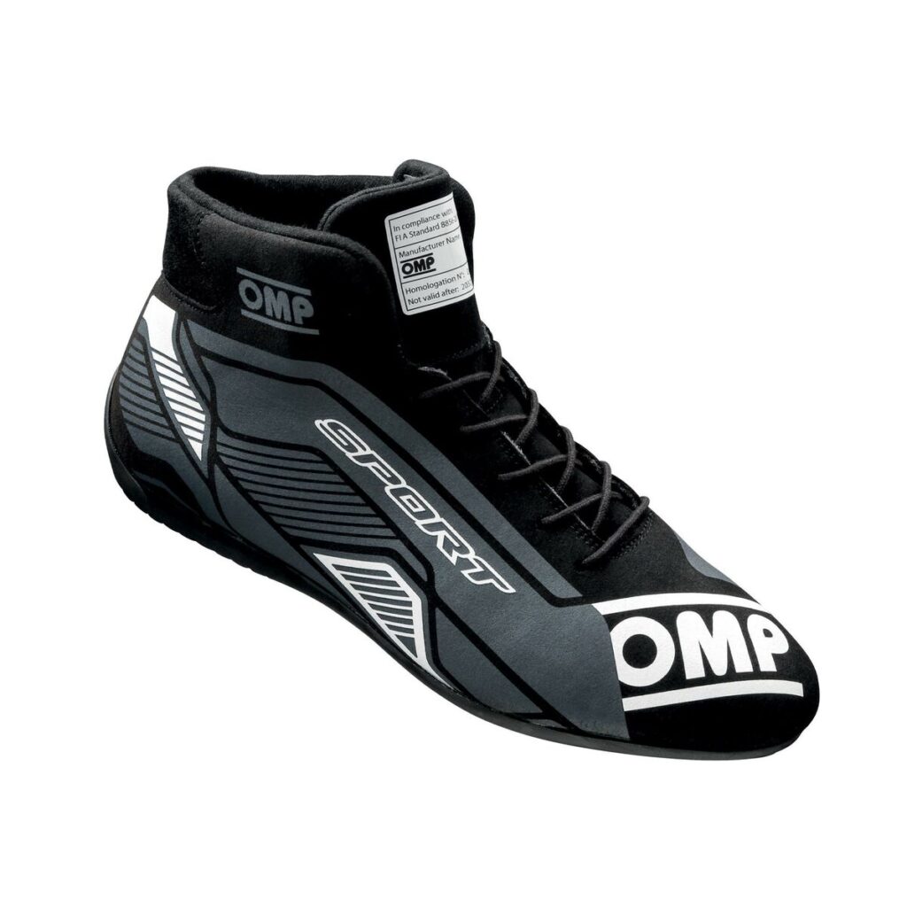 Μπότες Racing OMP Sport Μαύρο/Λευκό