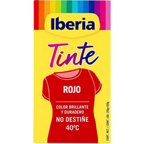 Βαφή για Ρούχα Tintes Iberia 20 g Κόκκινο 40º C