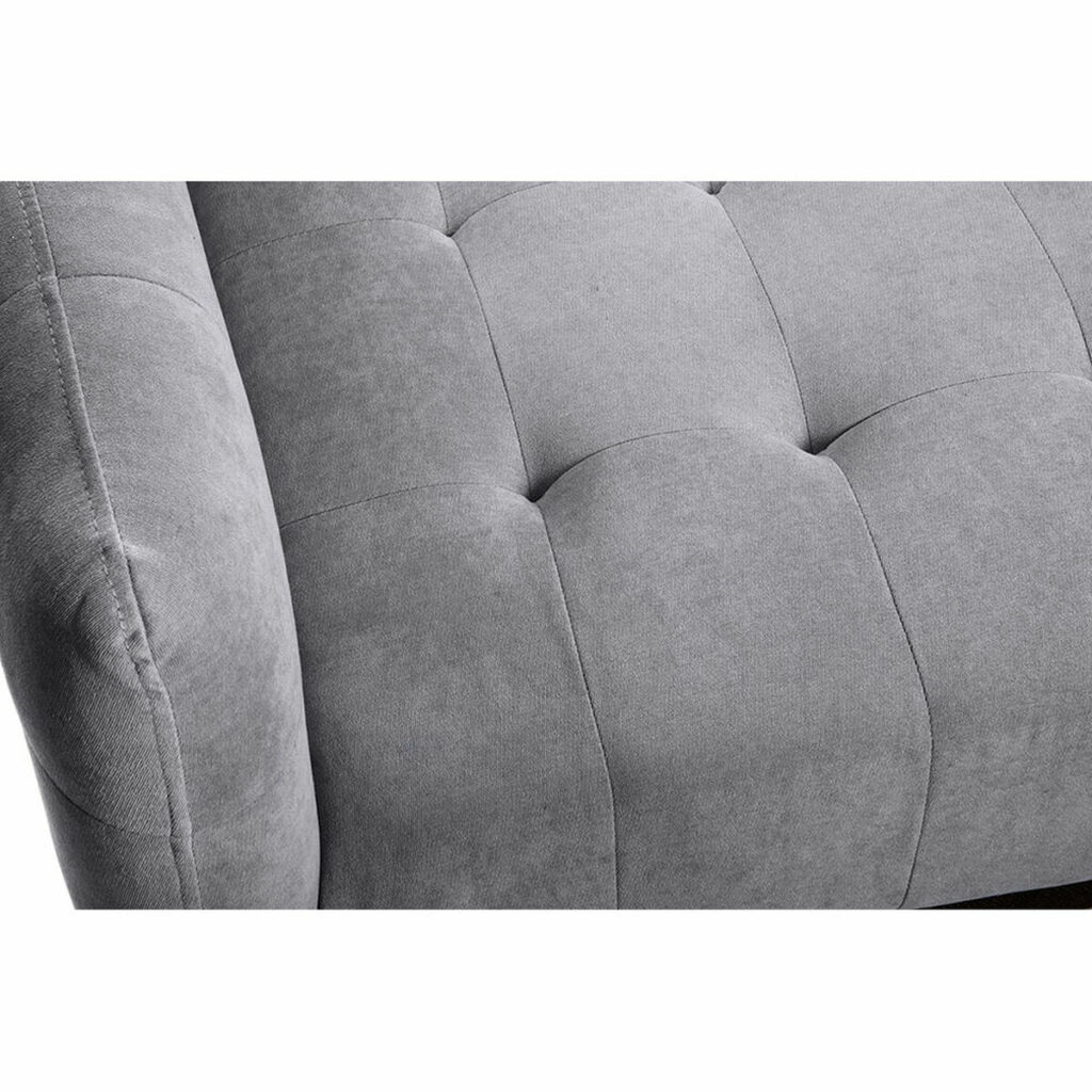 Καναπές-Κρεβάτι DKD Home Decor Γκρι πολυεστέρας Ξύλο Πλαστική ύλη Σύγχρονη Scandi 190 x 75 x 75 cm