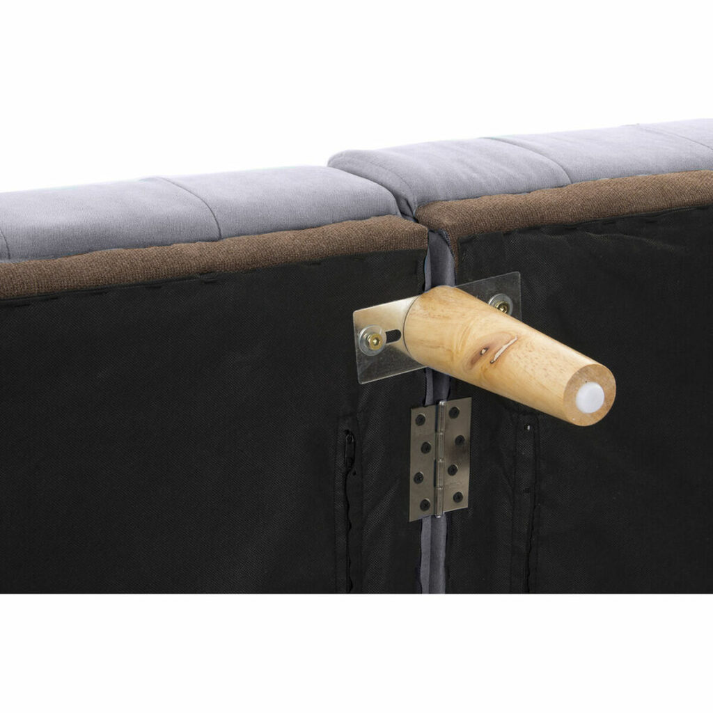 Καναπές-Κρεβάτι DKD Home Decor Γκρι πολυεστέρας Ξύλο Πλαστική ύλη Σύγχρονη Scandi 190 x 75 x 75 cm