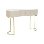 Κονσόλα DKD Home Decor Μπεζ Χρυσό Μάρμαρο (120 x 35 x 80 cm)