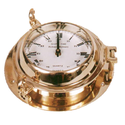 Ρολόι Τοίχου DKD Home Decor Κρυστάλλινο Χρυσό Vintage Ορείχαλκος (23 x 7 x 23 cm)