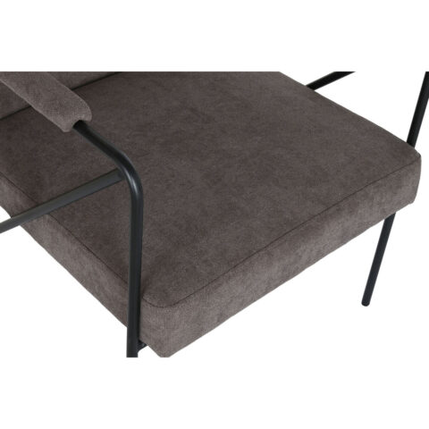 Πολυθρόνα DKD Home Decor Γκρι Μέταλλο πολυεστέρας (64 x 69