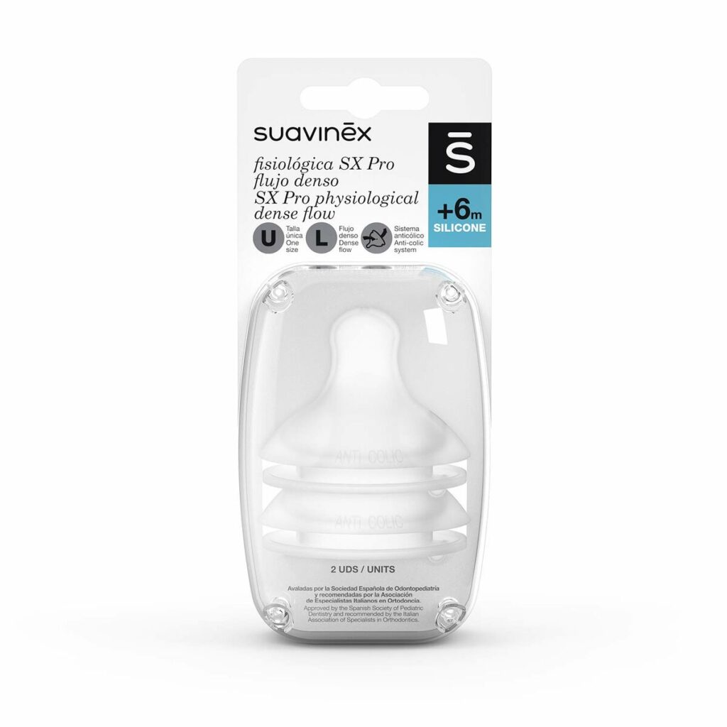 Γύσσα φιάλης Suavinex SX Pro Physiological L (x2)