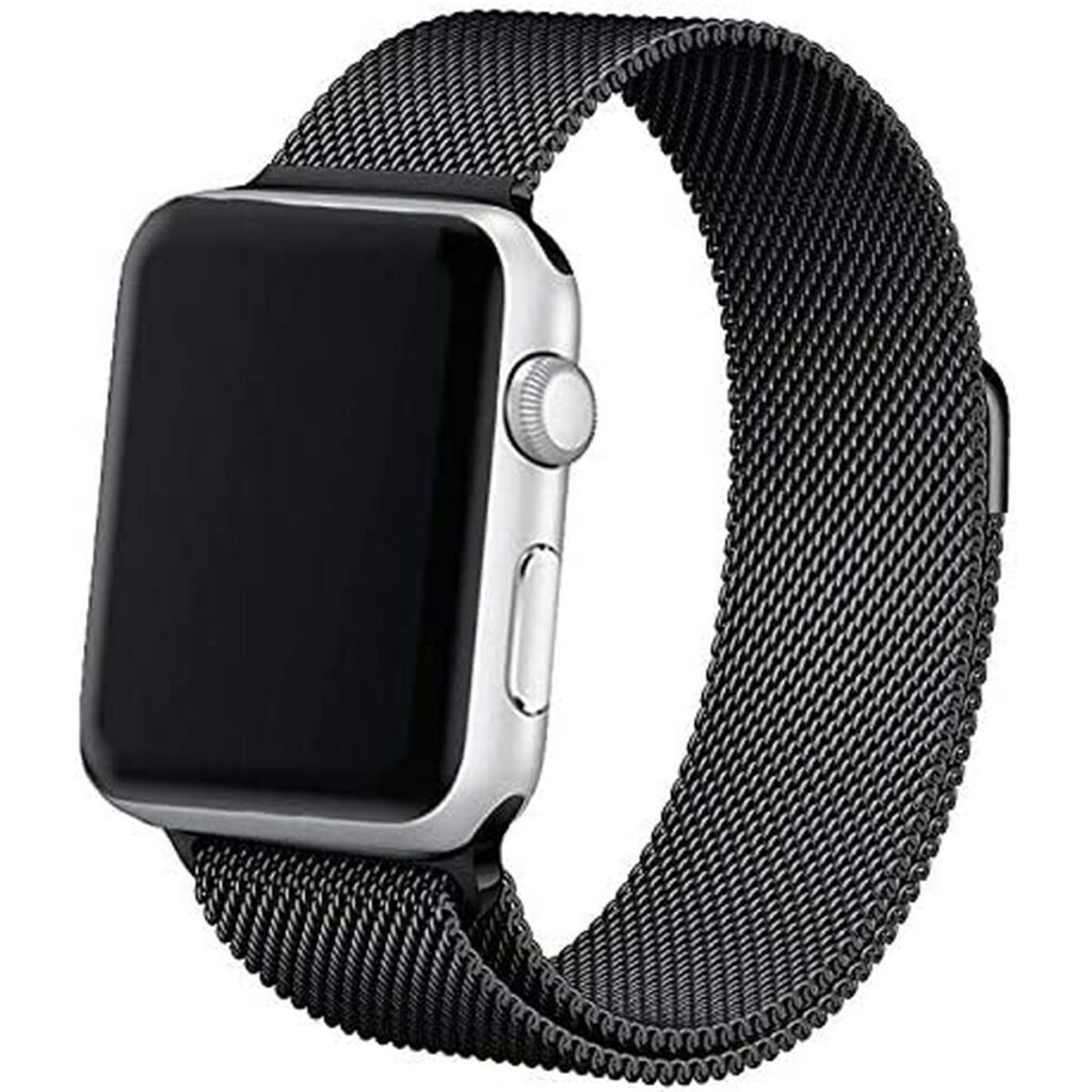 Λουρί για Ρολόι Cool Apple Watch Series 1/2/3/4/5/6/7/SE (42-44 mm) Μαύρο