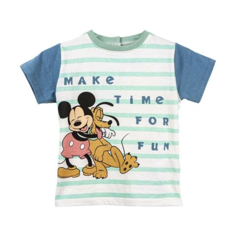 Μπλούζα με Κοντό Μανίκι Mickey Mouse Παιδικά Πολύχρωμο