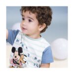Μπλούζα με Κοντό Μανίκι Mickey Mouse Παιδικά Πολύχρωμο