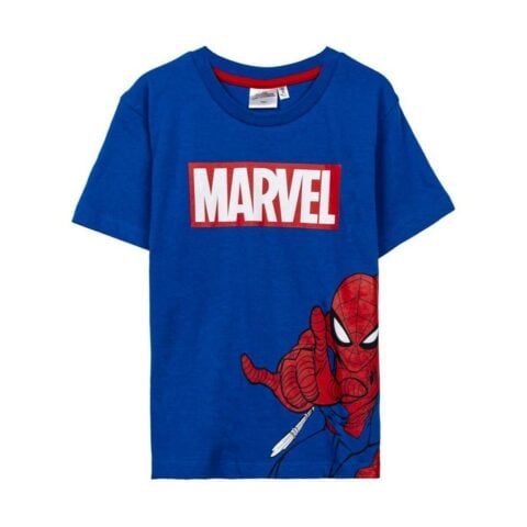 Παιδικό Μπλούζα με Κοντό Μανίκι Spiderman Παιδικά Μπλε