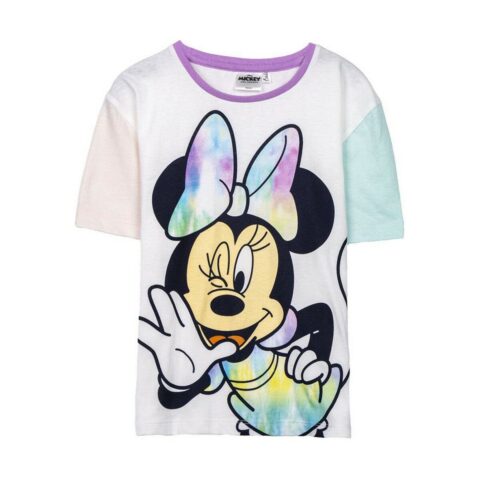Παιδικό Μπλούζα με Κοντό Μανίκι Minnie Mouse Πολύχρωμο